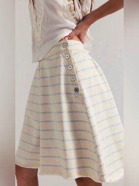 Free people High tide stripe long shorts